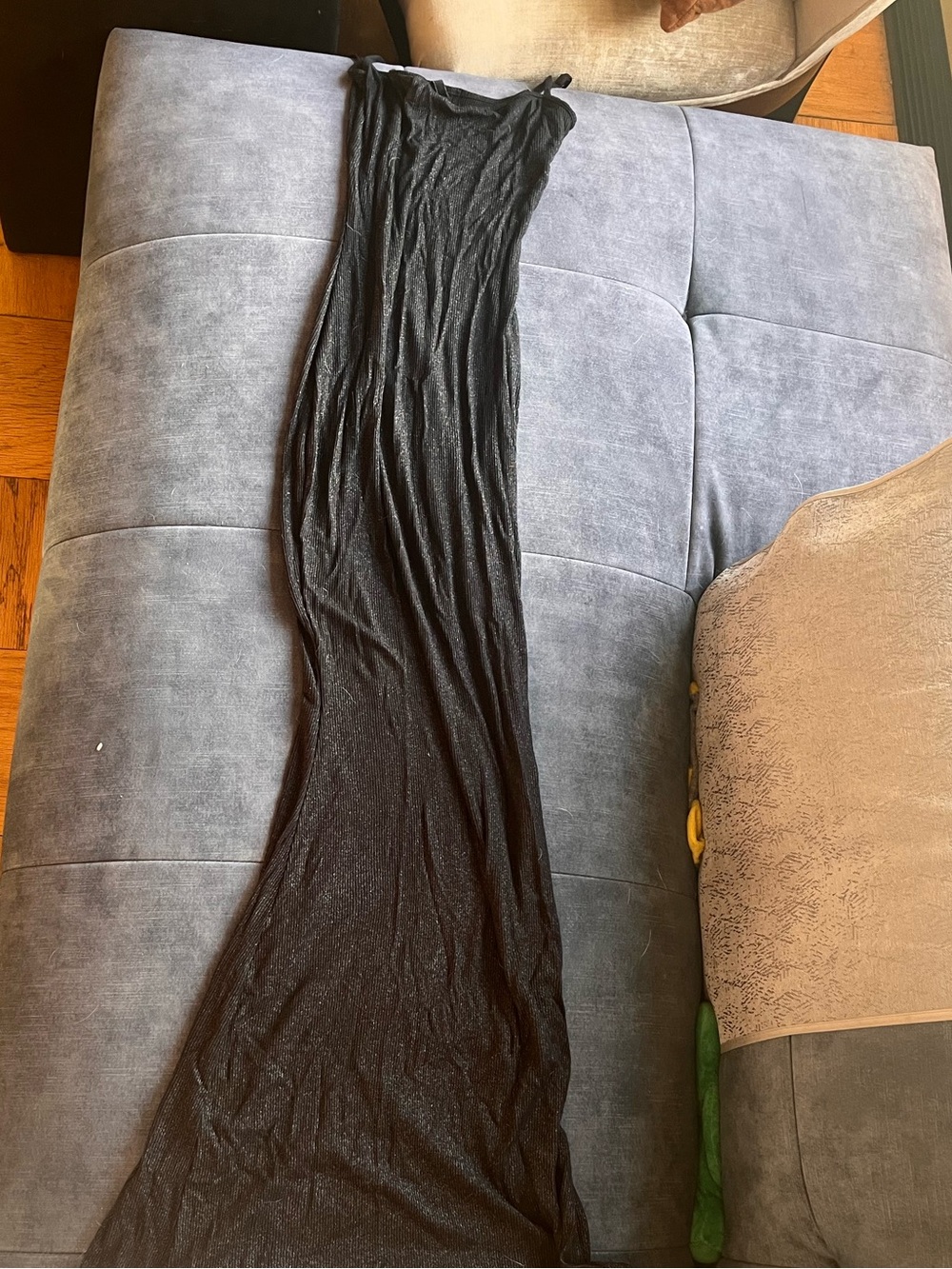 Skims Black Shimmer Maxi dress